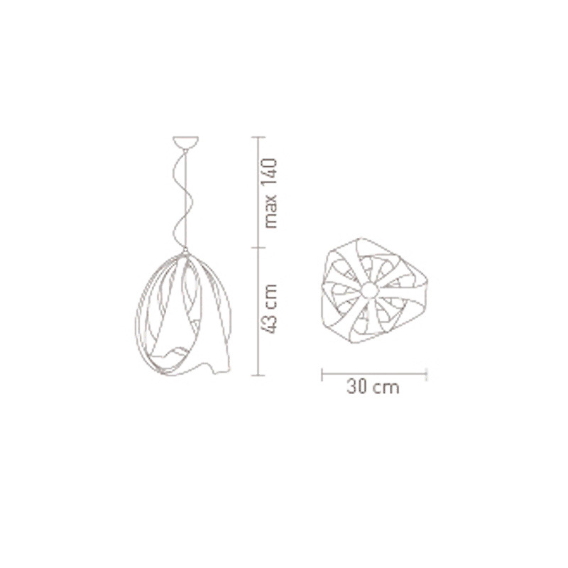 Подвесной светильник Slamp Goccia Opal