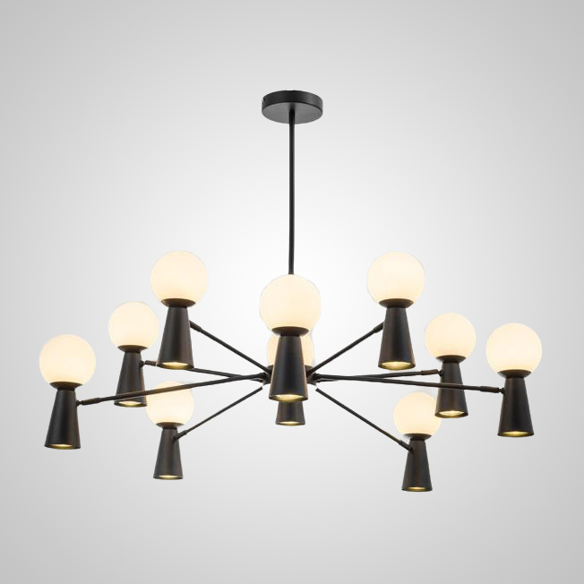 Потолочная люстра ABELINA L12 Gold Grey by ImperiumLoft