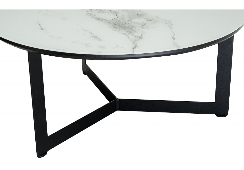 Журнальный стол Woodville Роб D-700 мрамор белый 462373