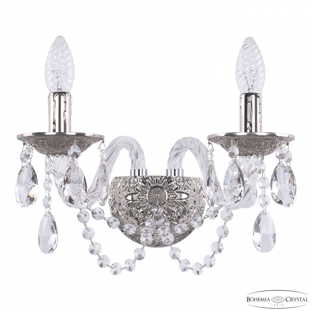 Бра хрустальные 16202B/2/141 Ni Bohemia Ivele Crystal