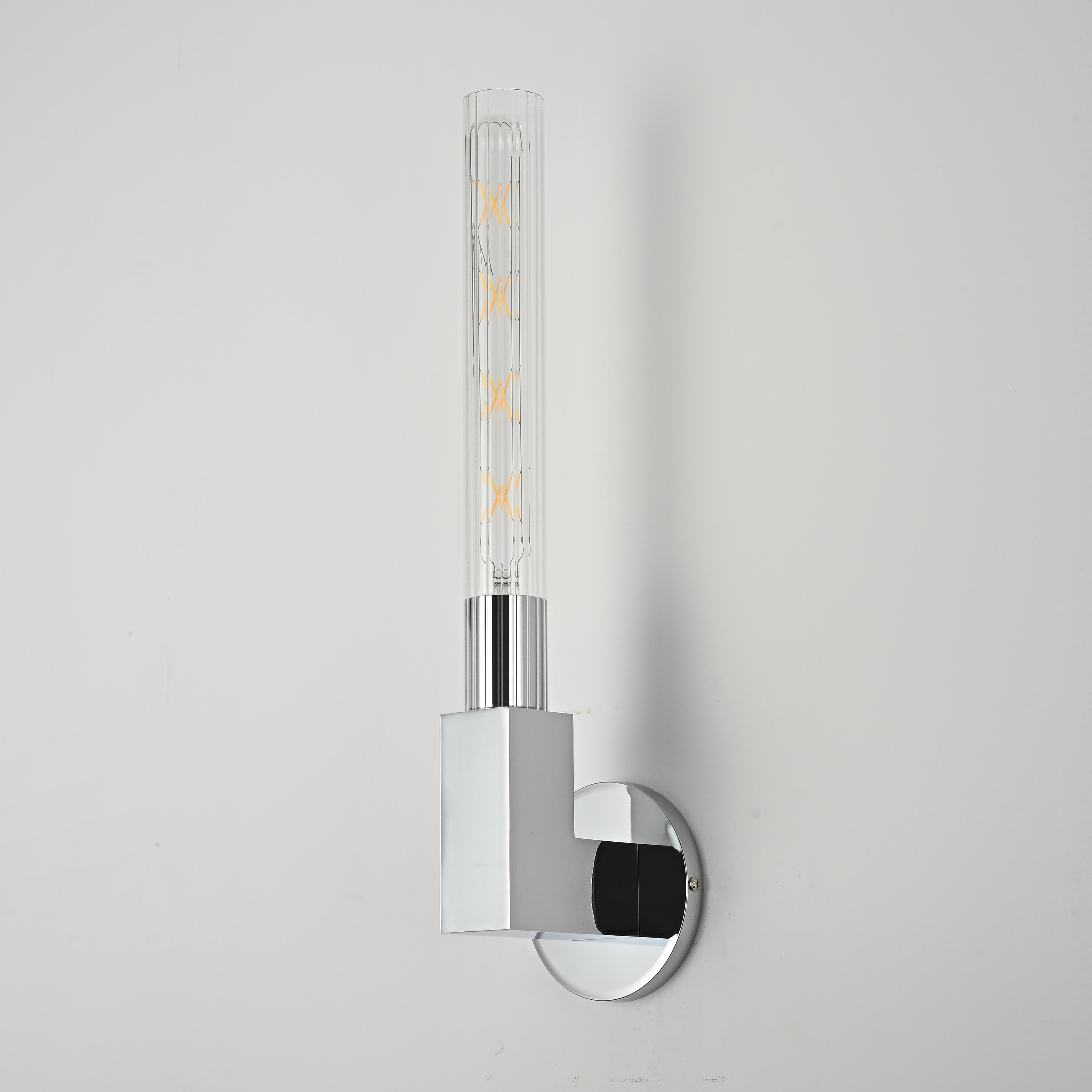 Бра Rh Cannelle Wall Lamp Single Sconces Chrome By Imperiumloft