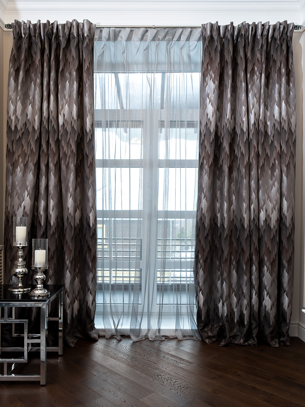 Тюль ROMA 275х320см серый Garda Decor 121GD-ROMA-TUL SER