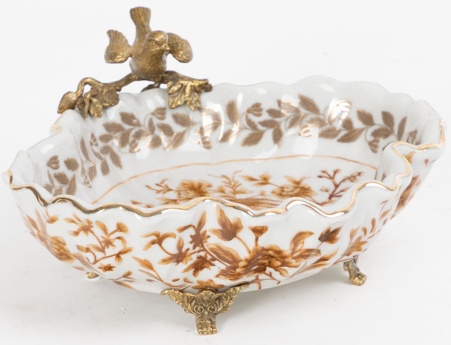 Блюдо с птичкой Glasar C482C/FD3462E