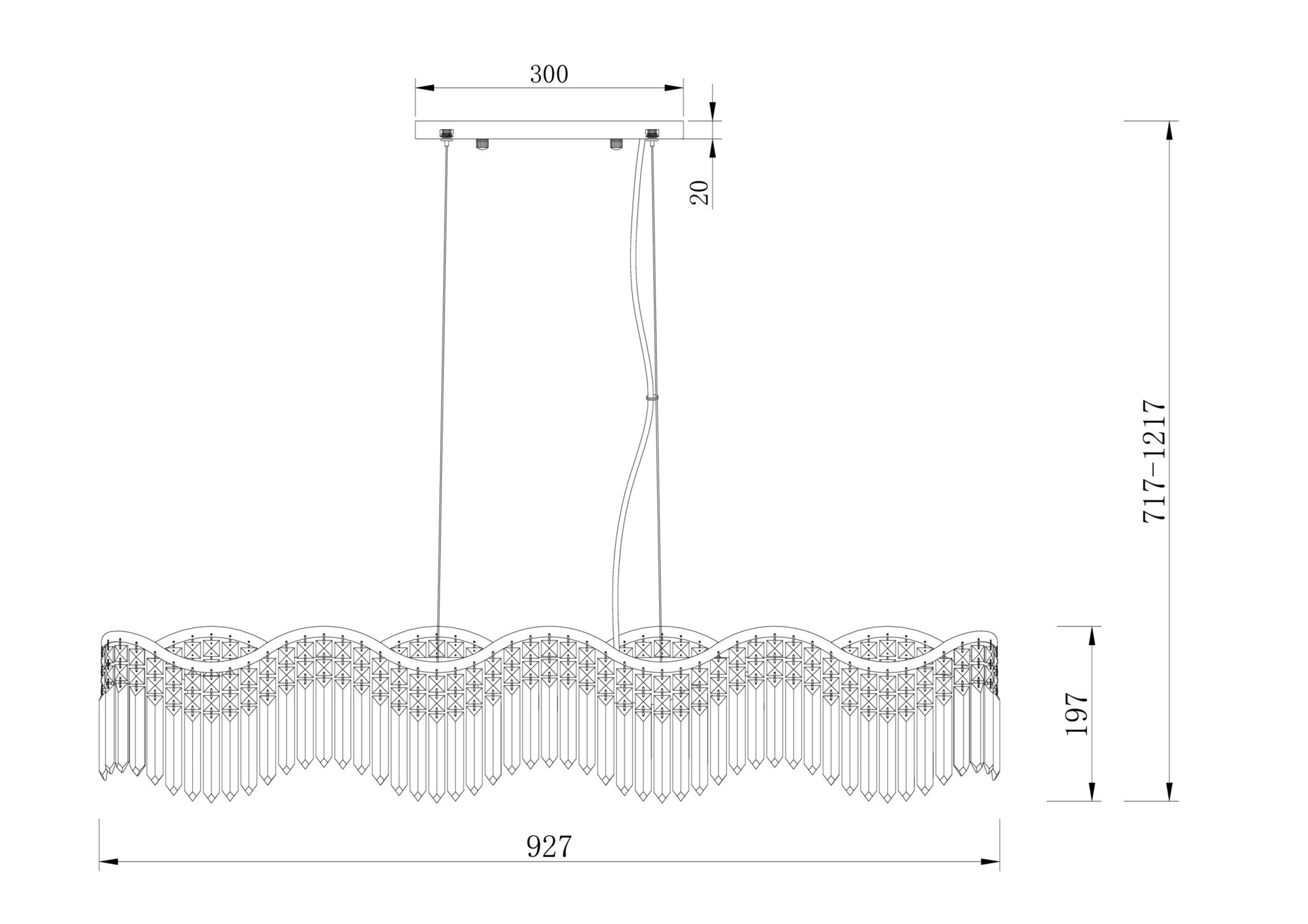 Подвесной светильник Maytoni DIA201PL-06G1