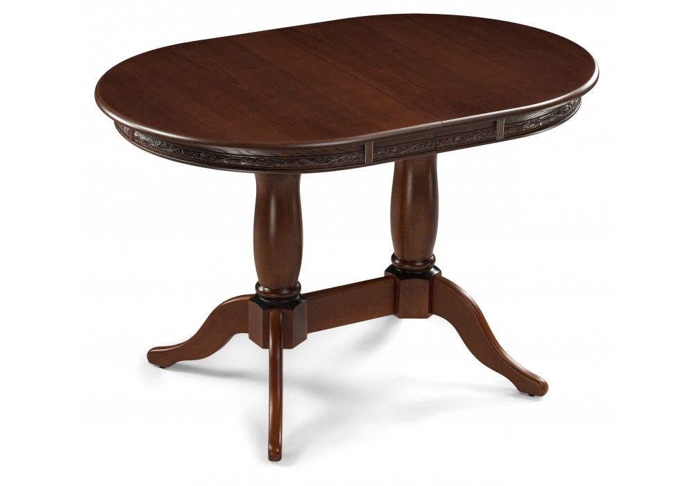 Стол деревянный Woodville Кантри 120 орех с коричневой патиной 406083