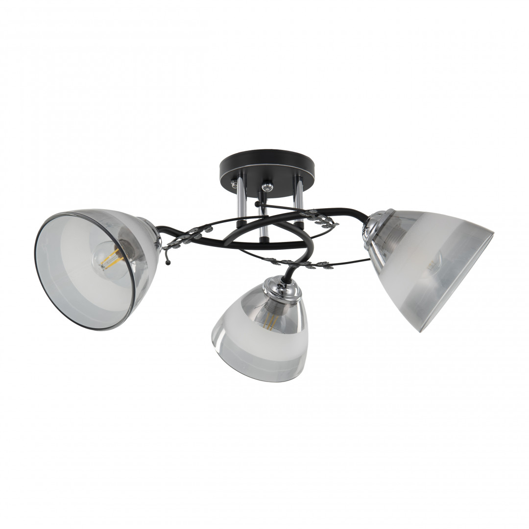 Люстра с плафонами 327685/3A BK+CR Arte Milano
