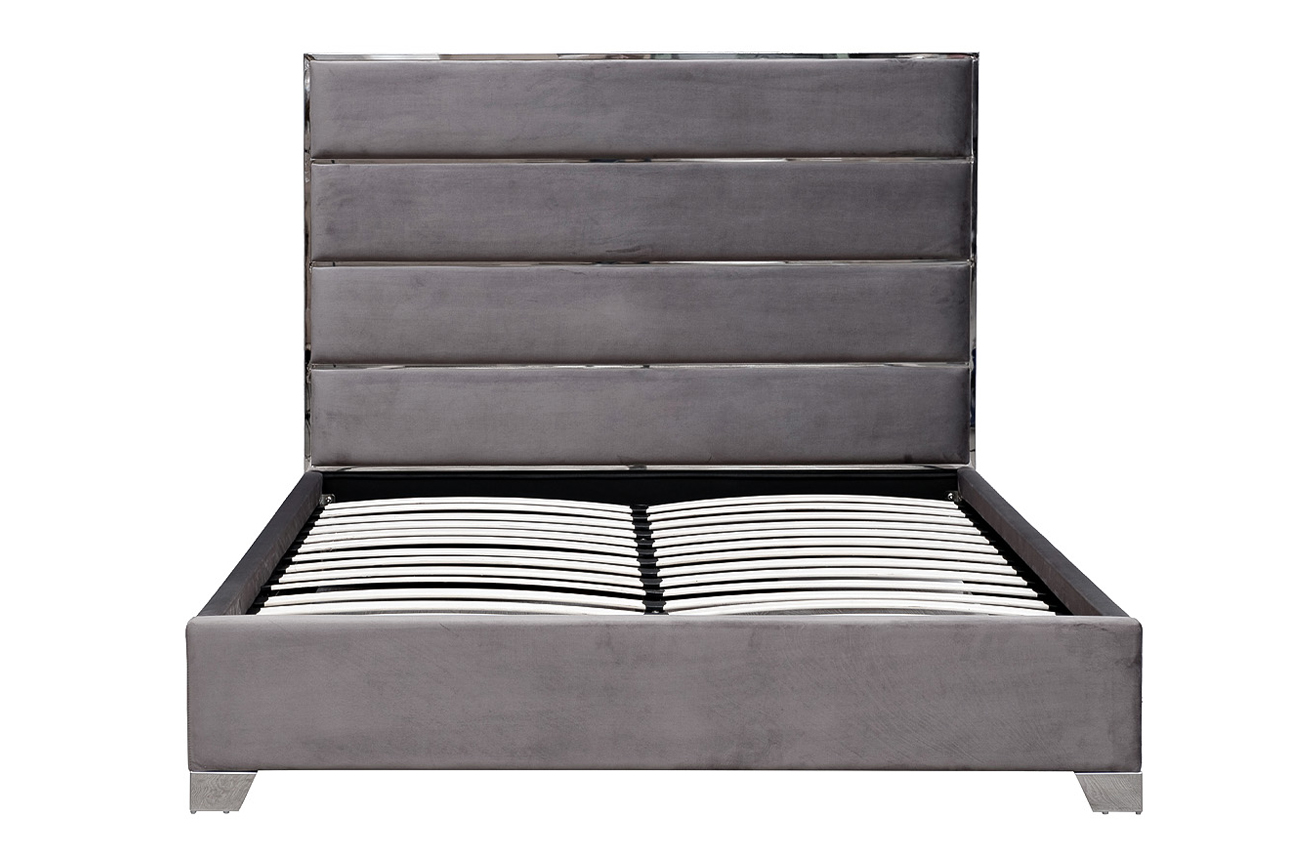 Кровать двуспальная велюровая Garda Decor GY-07959