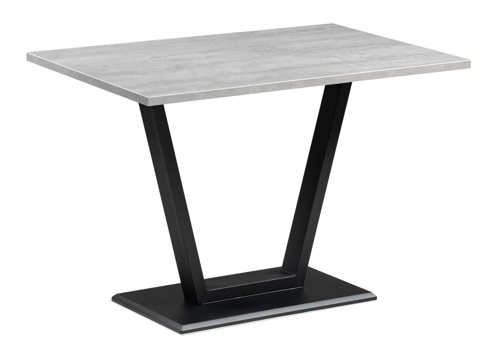 Стол деревянный Woodville Мичиган Лофт 110х70х74 25 мм бетон / черный матовый 515297