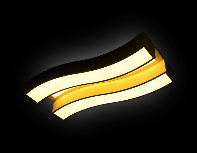 Накладной светильник Ambrella FP2422 WH 60W+24W D690*300