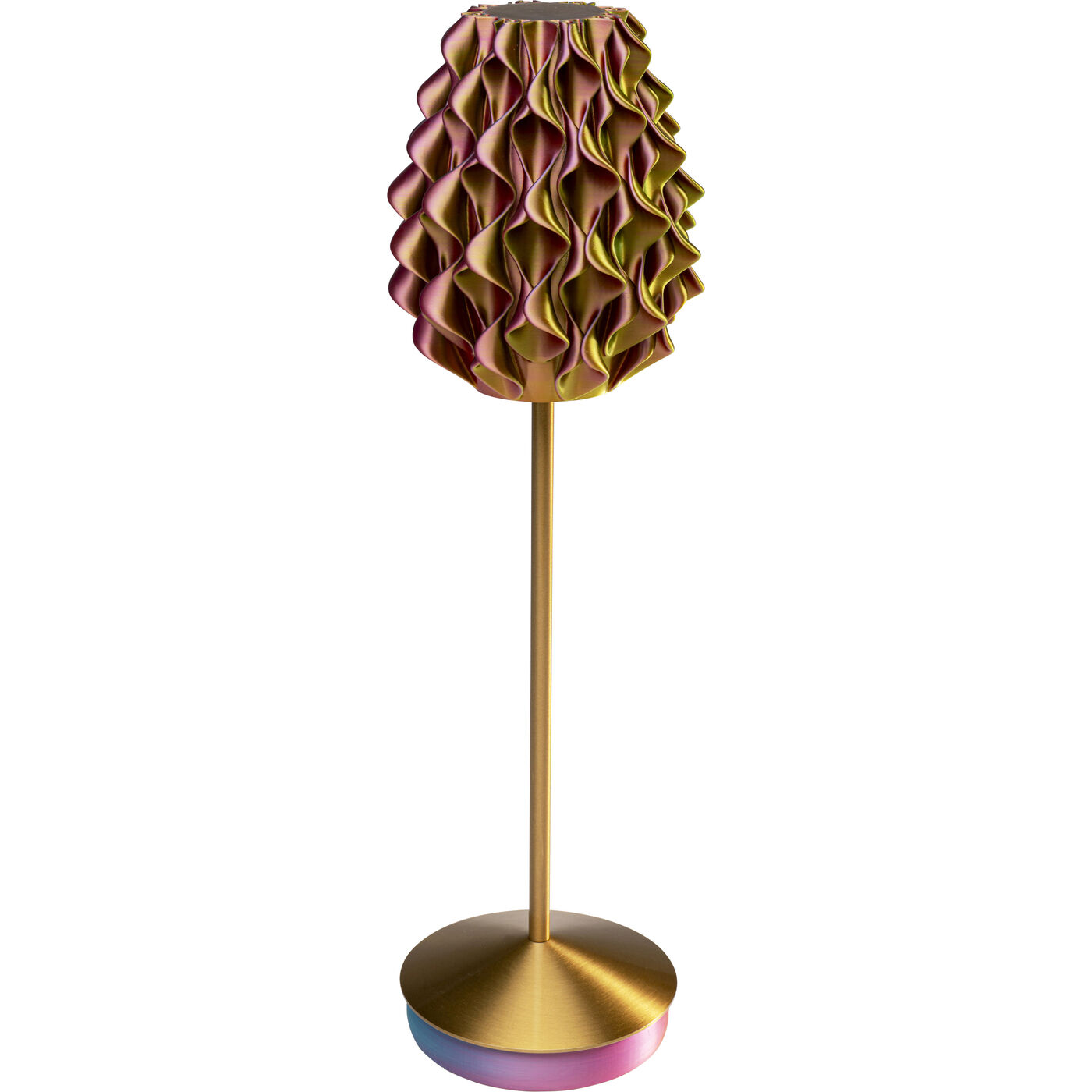 Светильник настольный Swirl gold sunrise KARE 57646