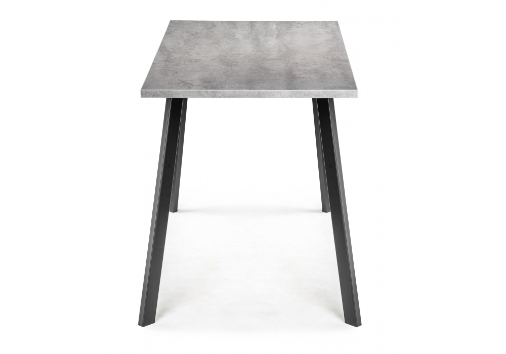Стол деревянный Woodville Тринити Лофт 120х60х75 25 мм бетон / матовый черный 489616