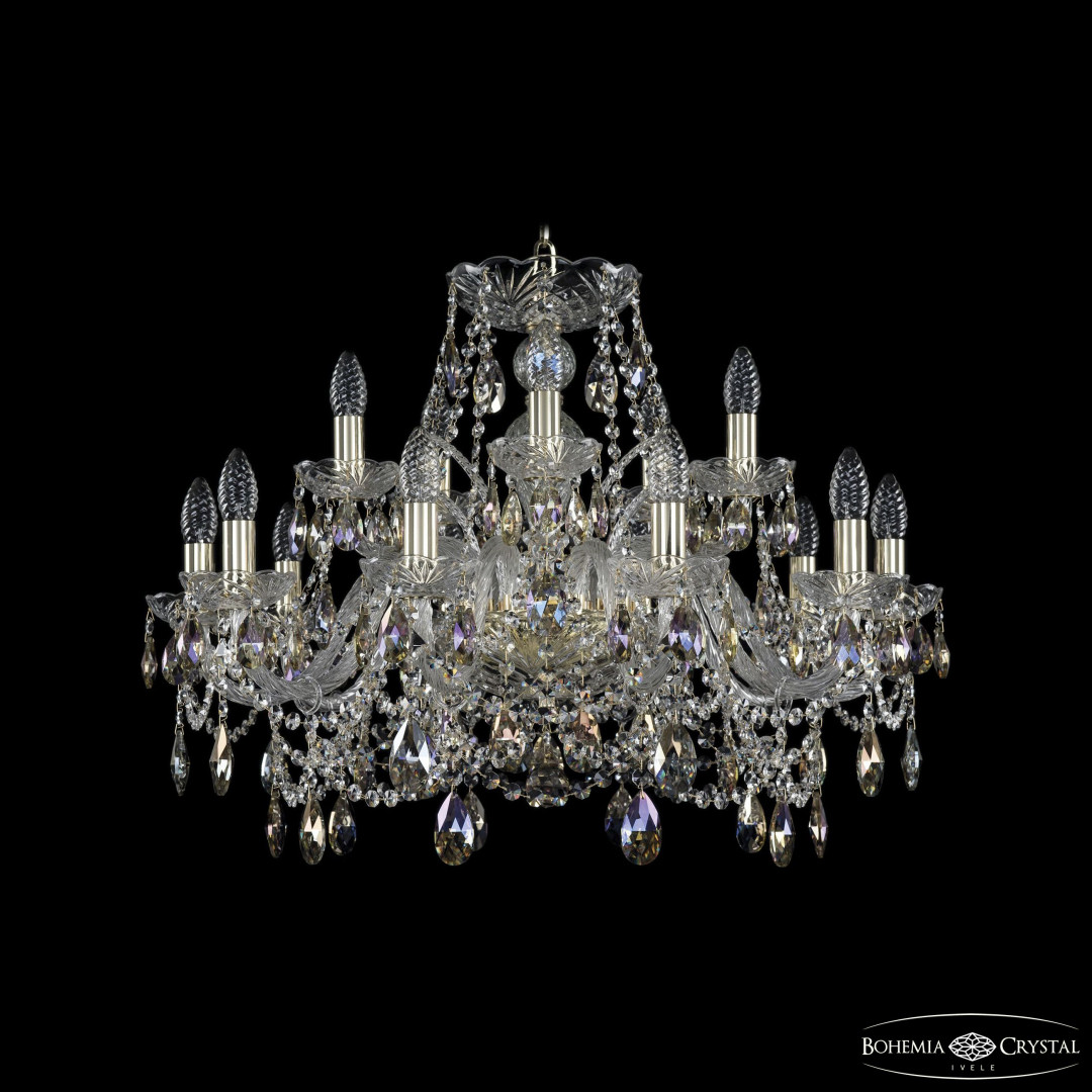 Люстра хрустальная 1411/10+5/240 G K801