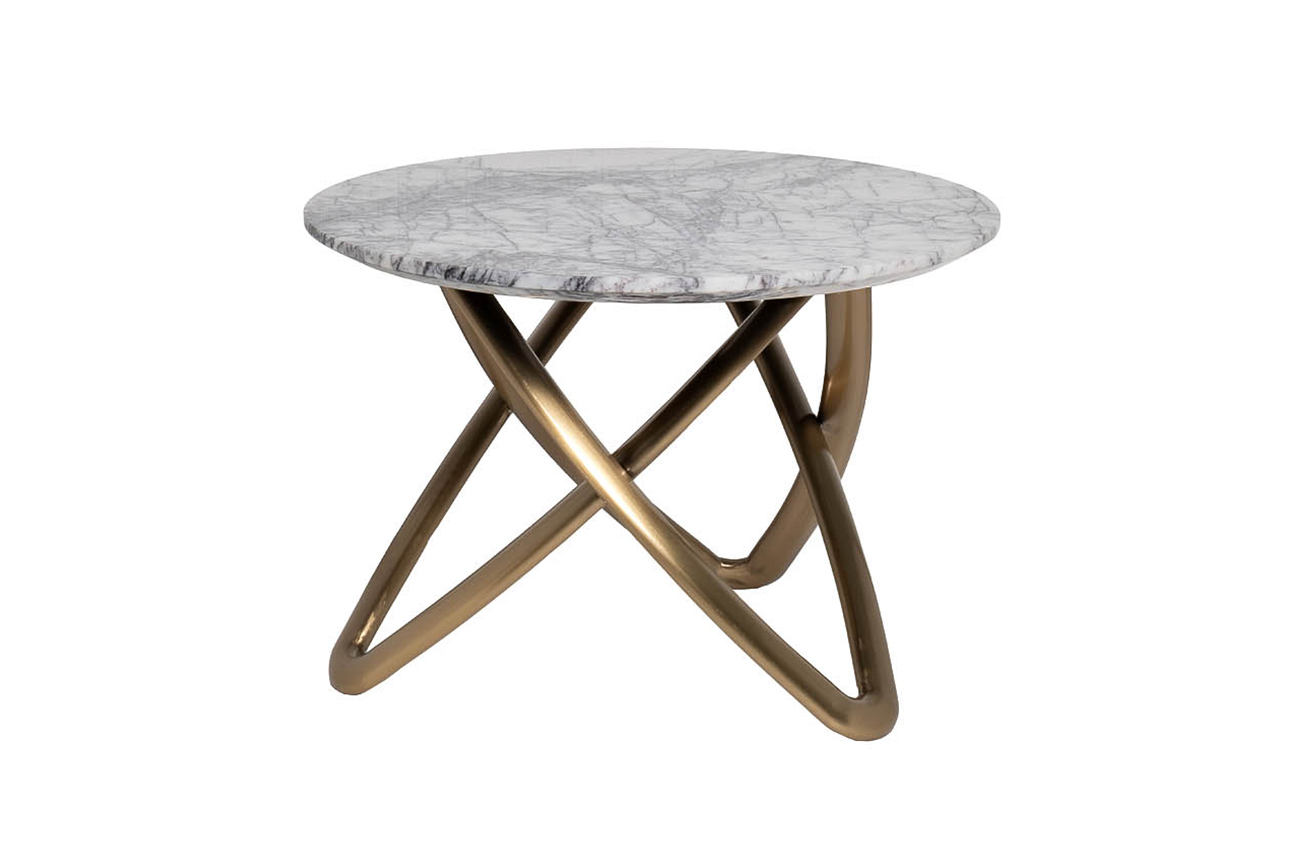 Стол журнальный мраморный серый Garda Decor 57EL-STOL/ZH-790B