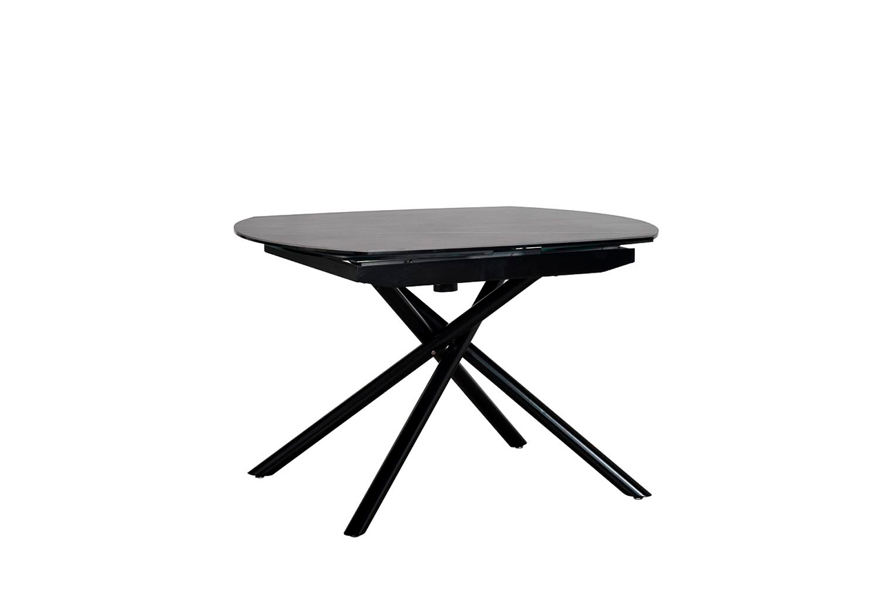 Стол обеденный раскладной керамический черный Garda Decor 83MC-1957DT BL