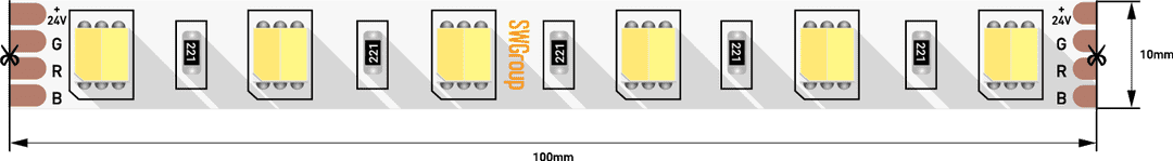 Лента светодиодная SWG SWG560-24-14.4-WWW-M
