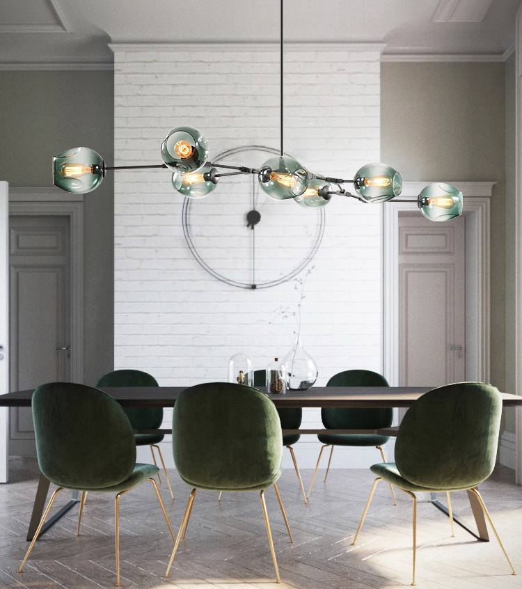 Люстра  Delight Collection Bubble 7 black/smoky