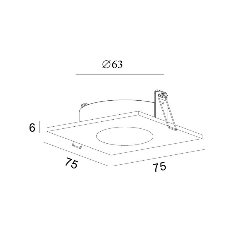 Встраиваемый светильник Denkirs DK2031-WH