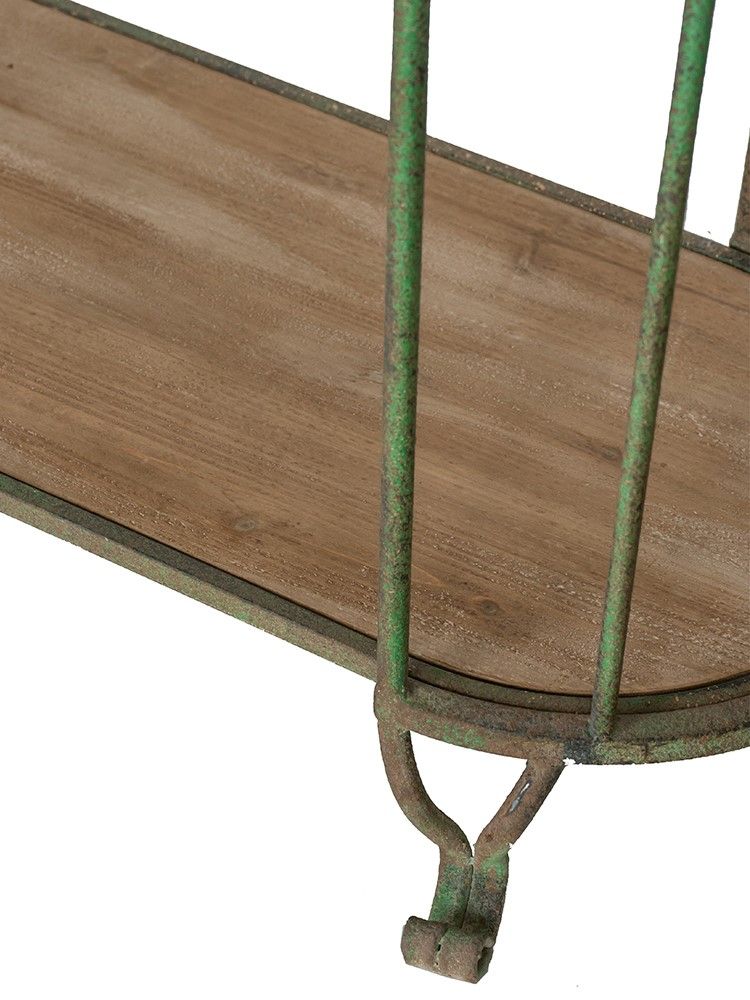 Стеллаж с -мя полками Прованс Glasar D7203-DS