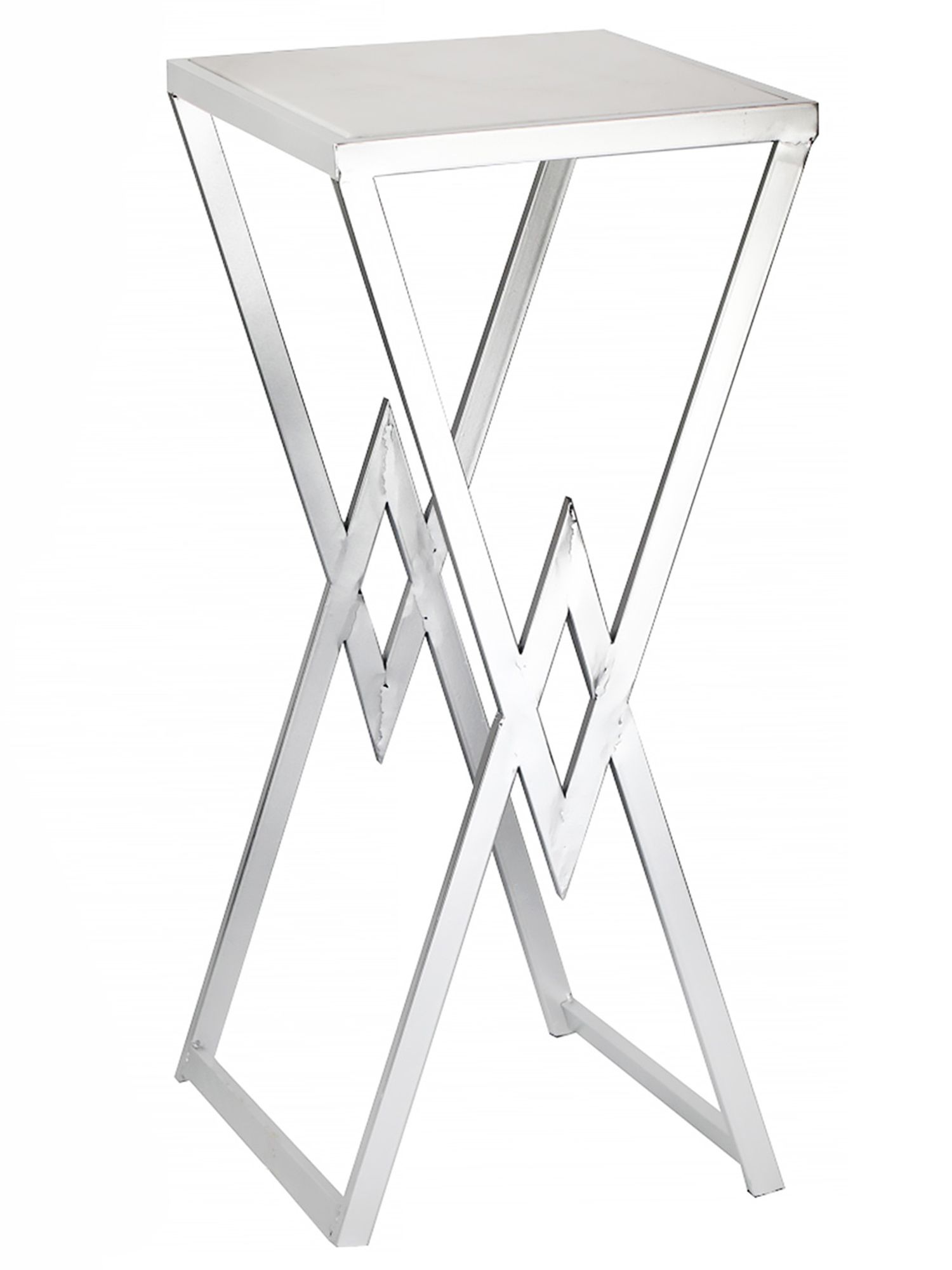 Столик приставной с белым мрамором Glasar 54-255