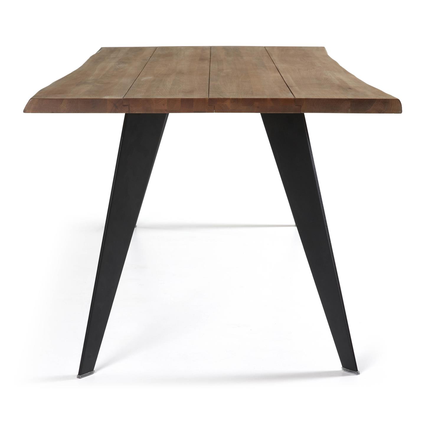 Стол Nack 180x100 черный, античный дуб La Forma (ex Julia Grup)