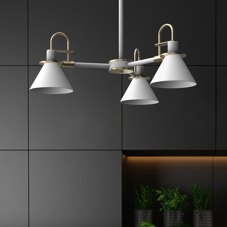 Люстра на штанге CODA D88 White by ImperiumLoft