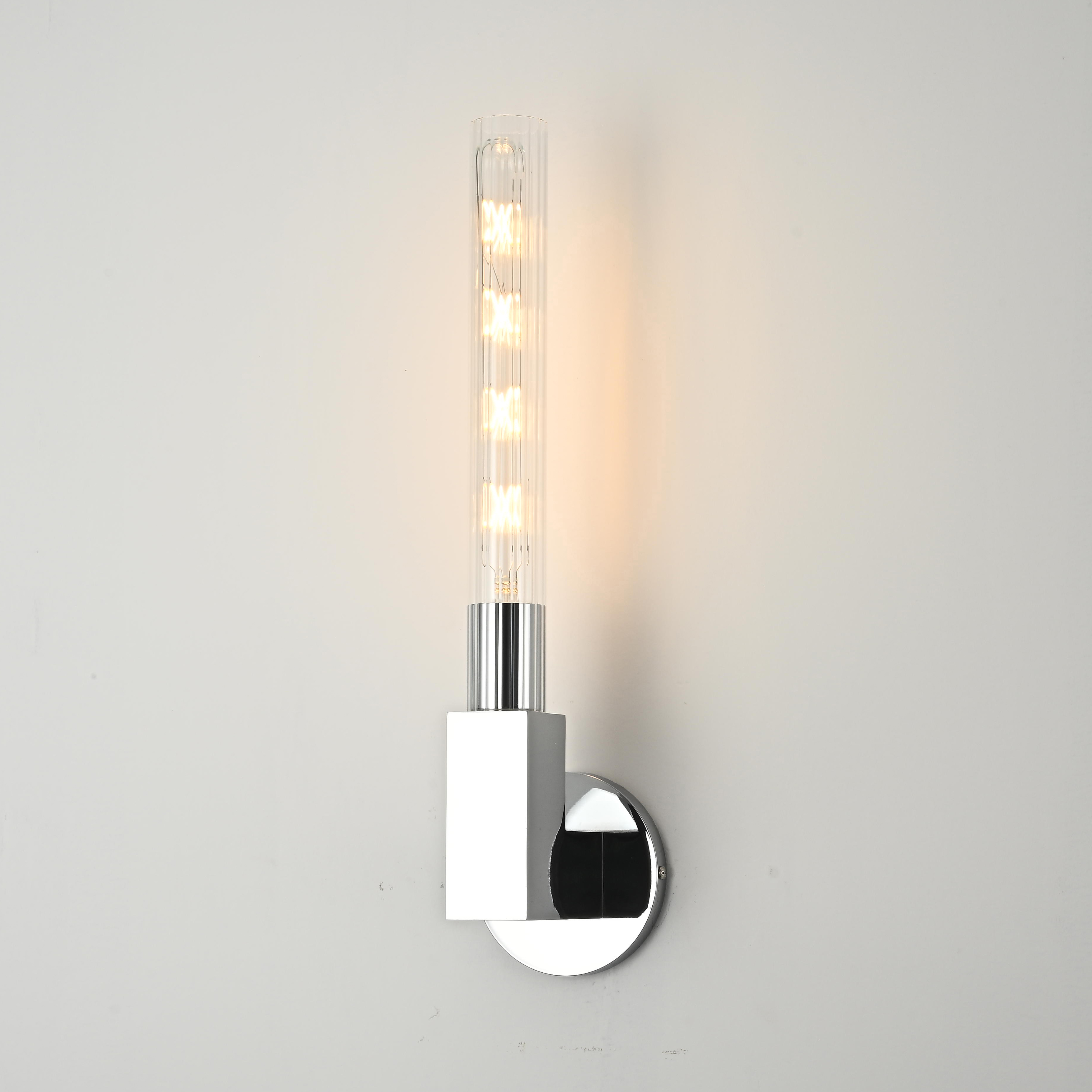 Бра Rh Cannelle Wall Lamp Single Sconces Chrome By Imperiumloft