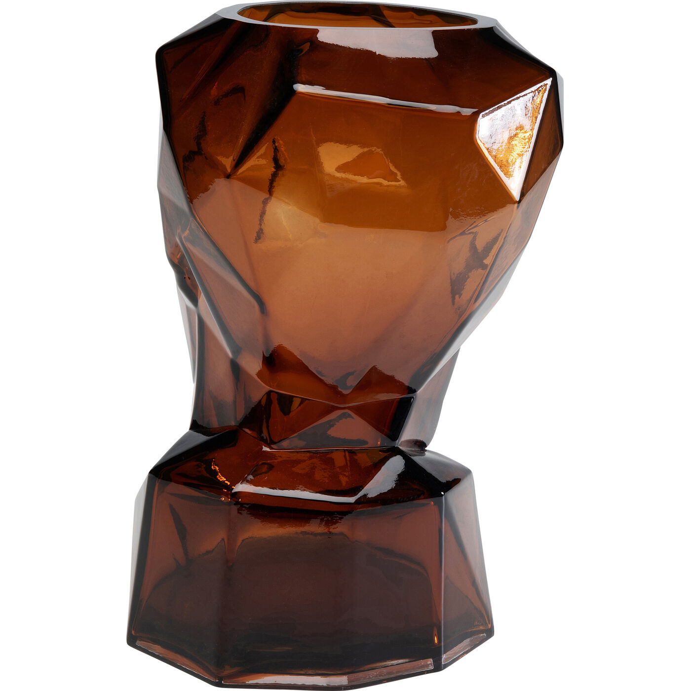 Ваза Prisma Face Brown 30 см KARE 56189