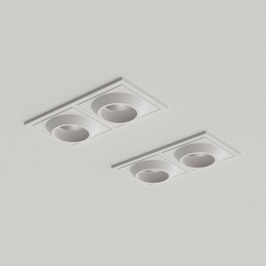 Встраиваемый светодиодный светильник Ledron GIZA SQ2 White