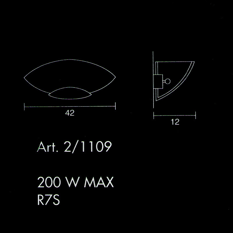 Настенный светильник Sothis 2/1109-E-00