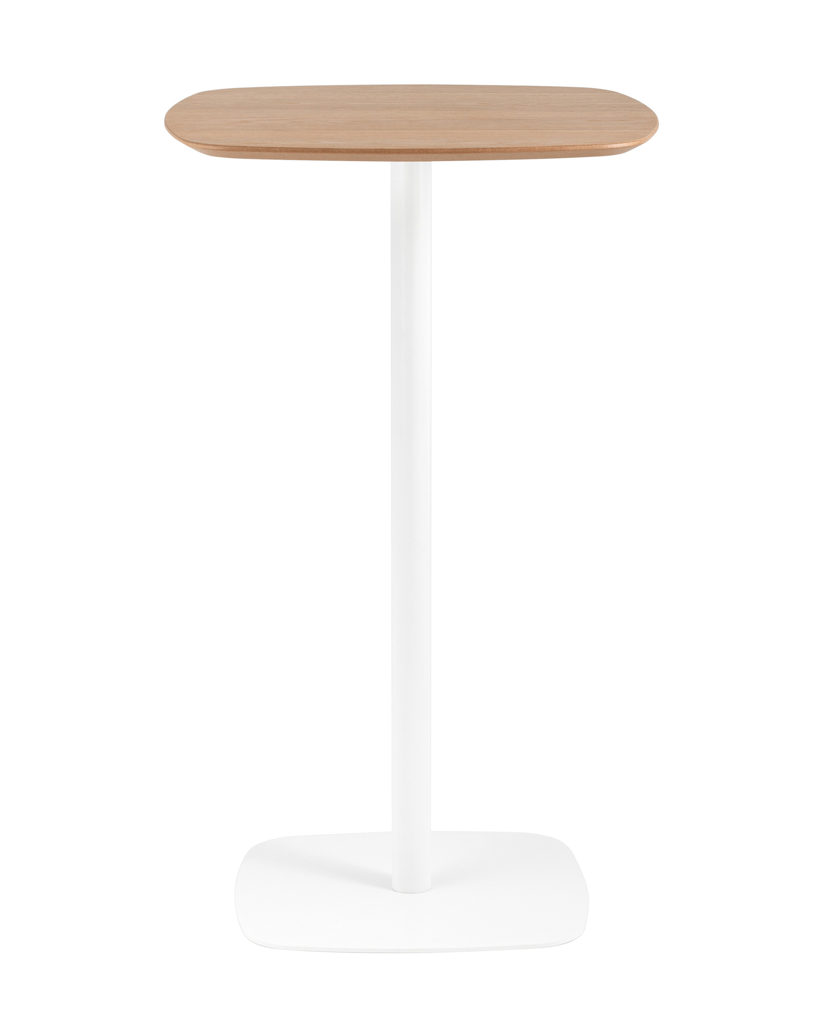 Стол барный Form 60*60 светлое дерево/белый Stool Group