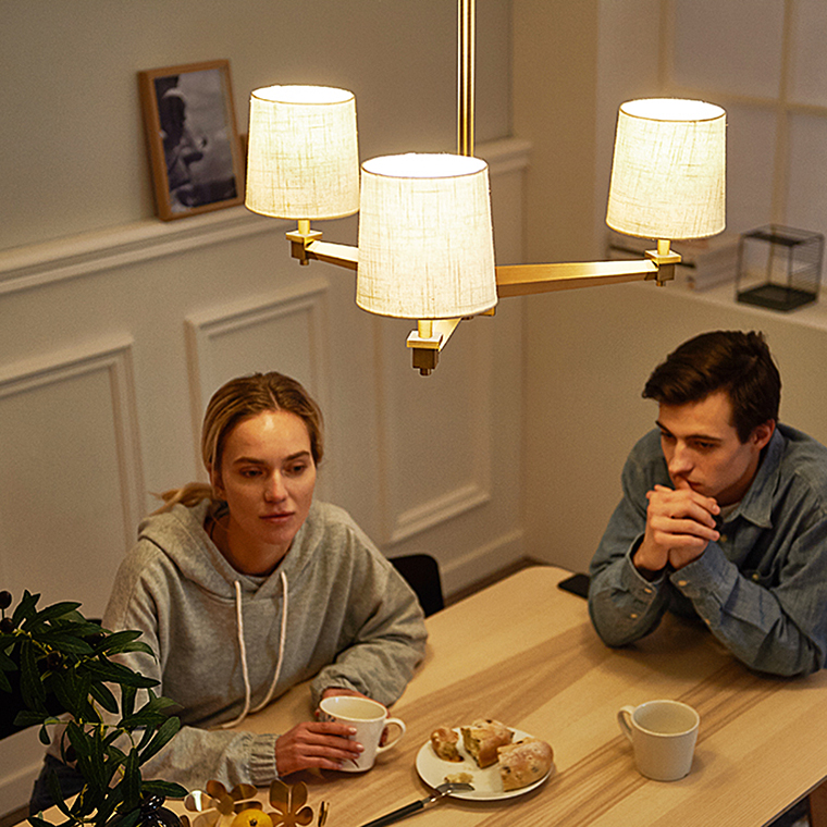 Люстра Jorgenson D85 White/Light wood by ImperiumLoft