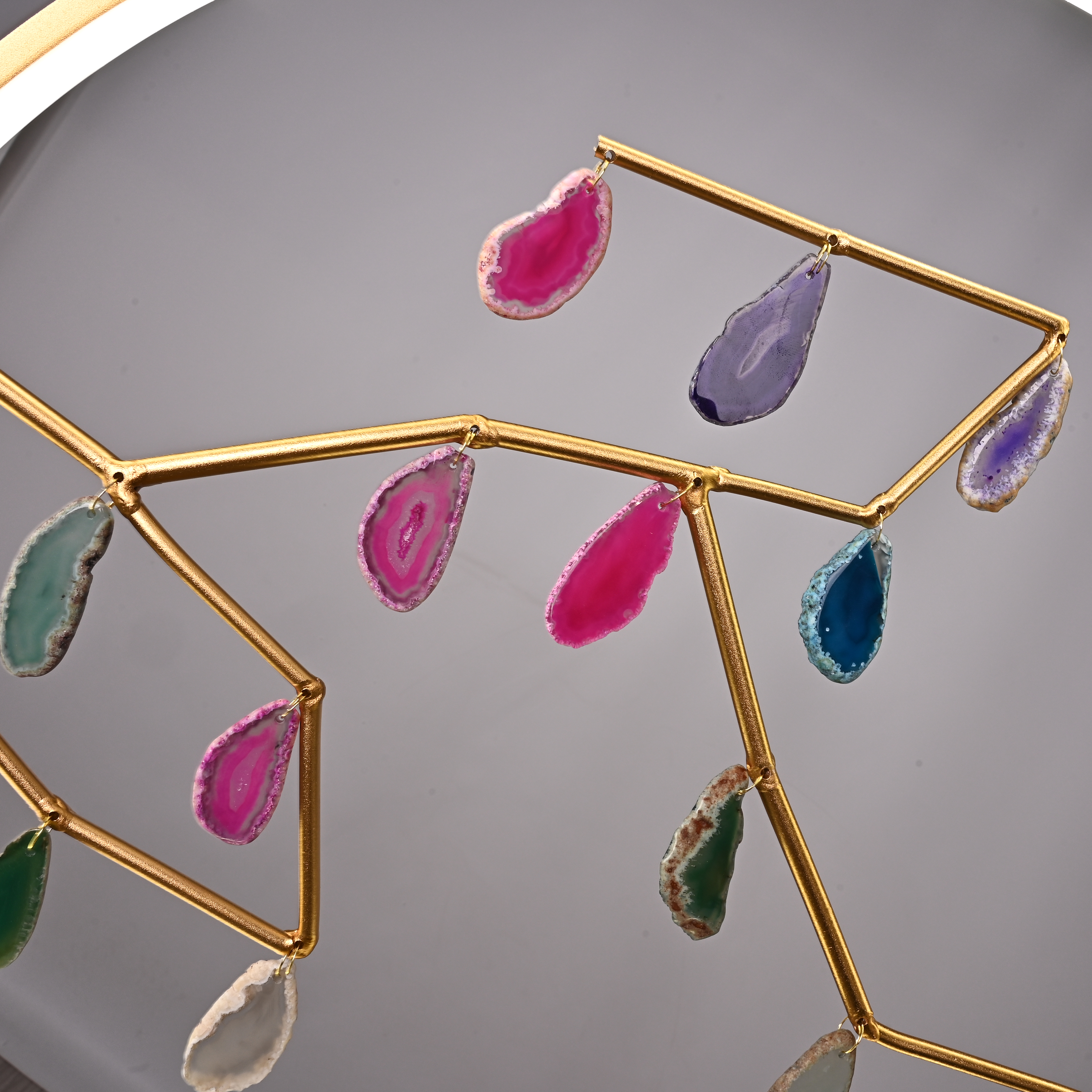 Подвесной светильник AGATE 10 multicolour D60 by ImperiumLoft