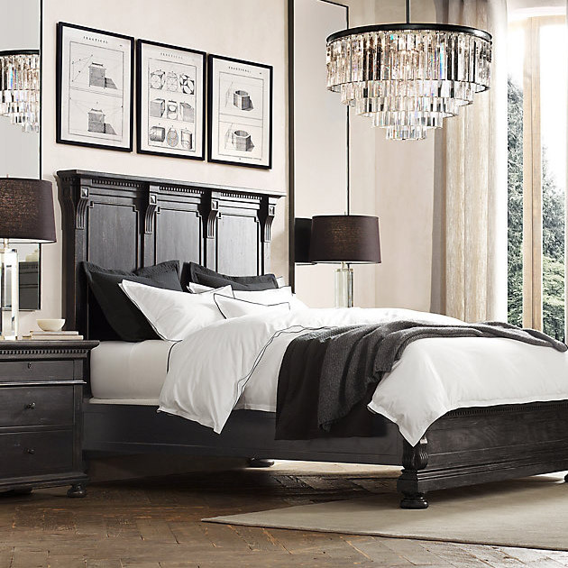 Люстра Restoration Hardware 1920s Odeon Clear Glass Fringe 5-Tier Grey Iron