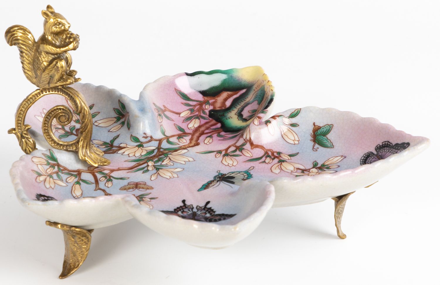 Блюдо с белочкой Glasar C749EC/HLP1535