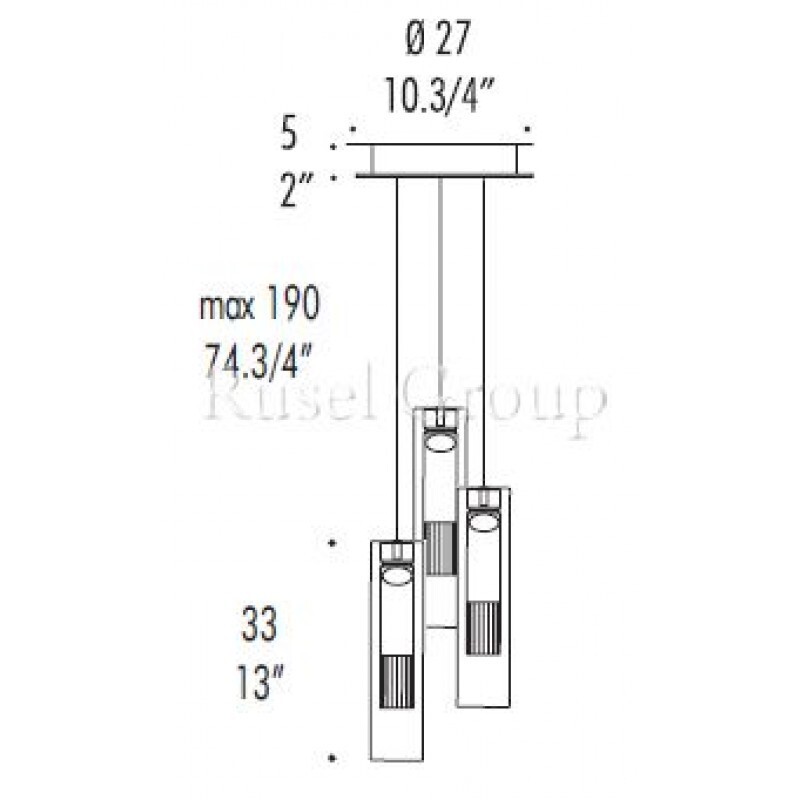 Подвесной светильник LEUCOS FAIRY S/C R3