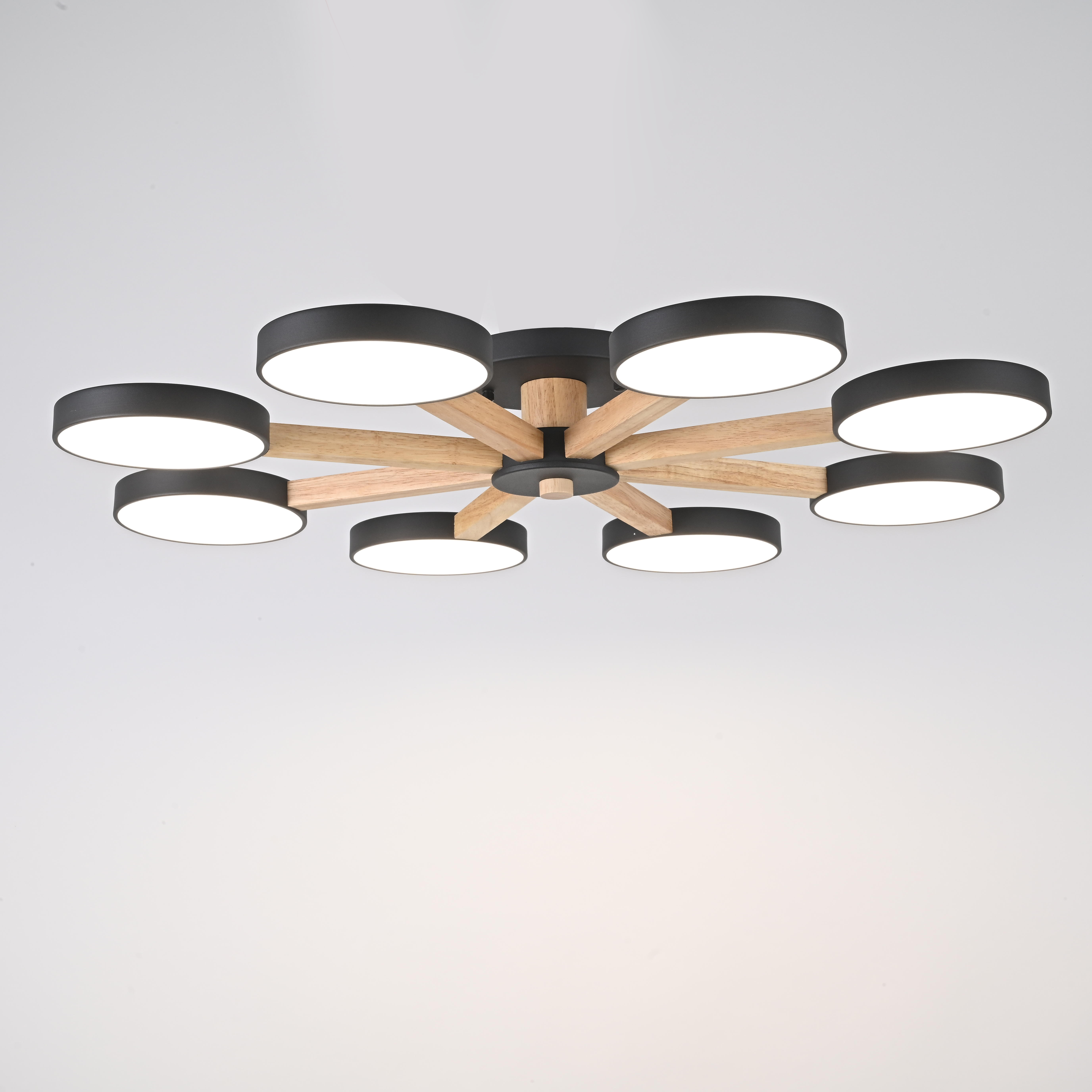 Потолочная люстра TURNA 8 Black by ImperiumLoft