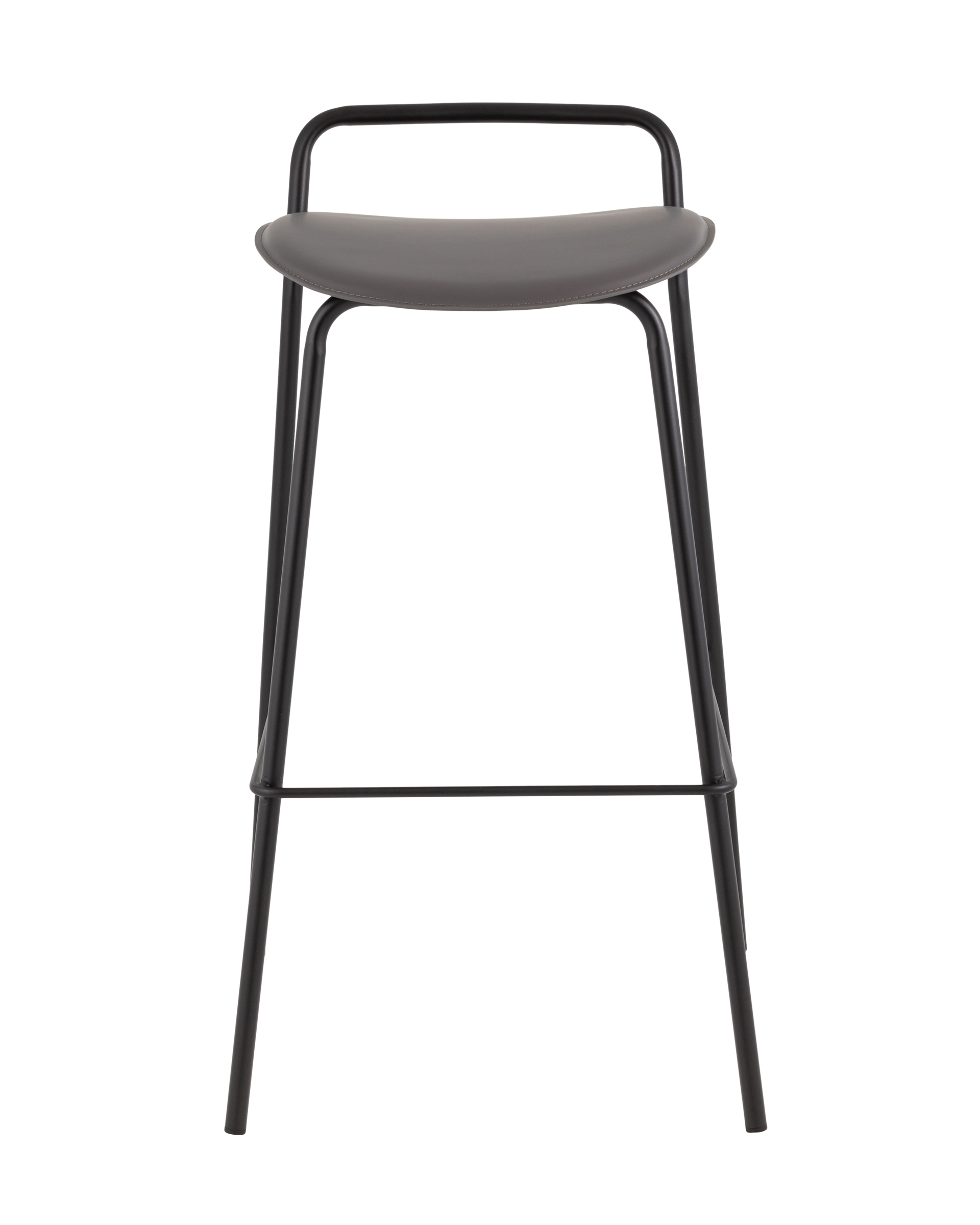 Стул барный Mantis экокожа темно-серый Stool Group