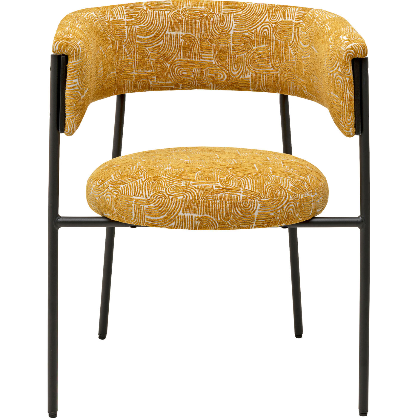 Стул с подлокотниками Vada Yellow KARE 71330