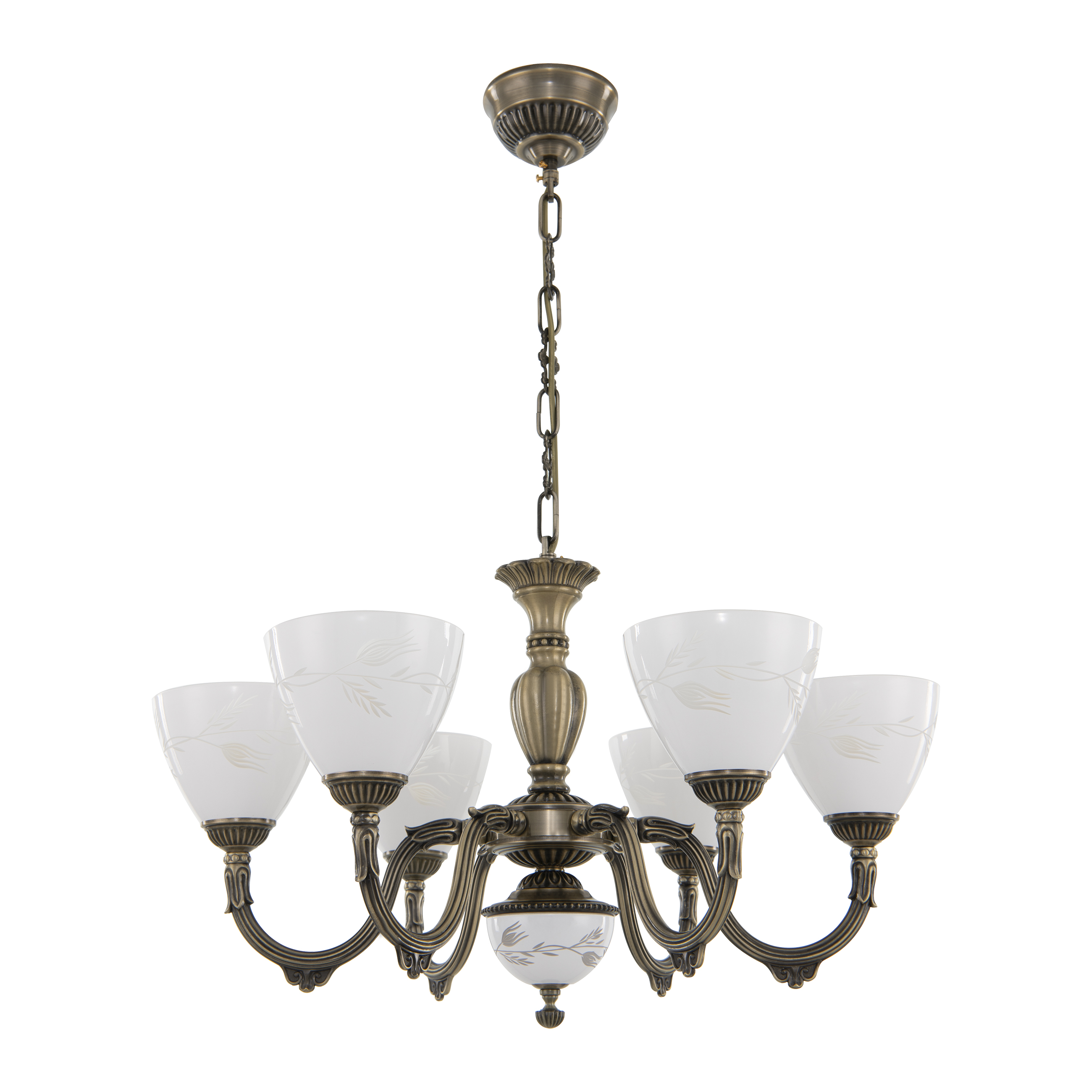 Люстра с плафонами 347837/6 AB Arte Milano