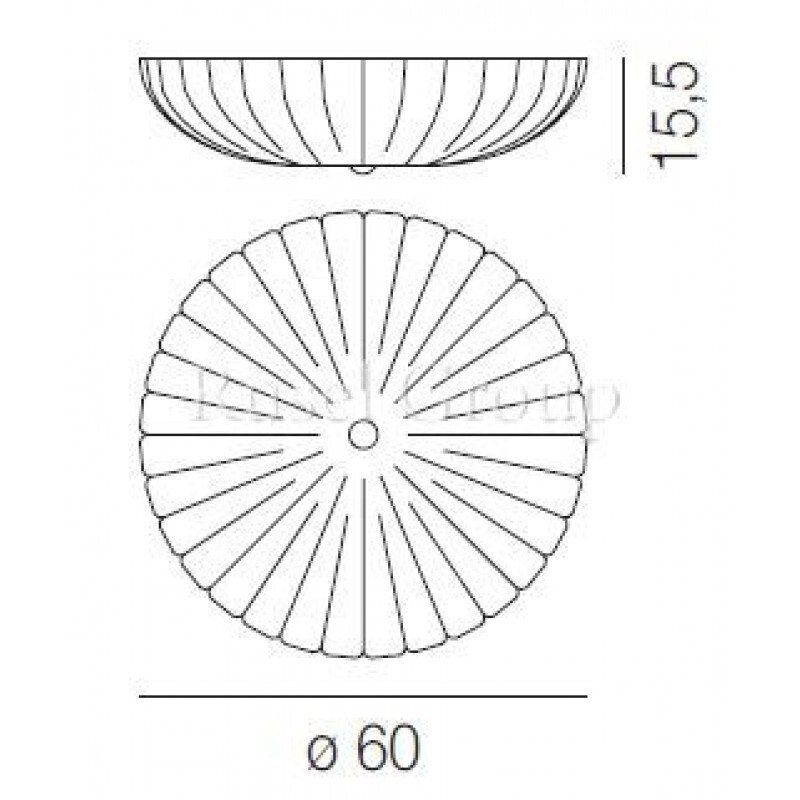 Потолочный светильник Vistosi RIGA PL 60