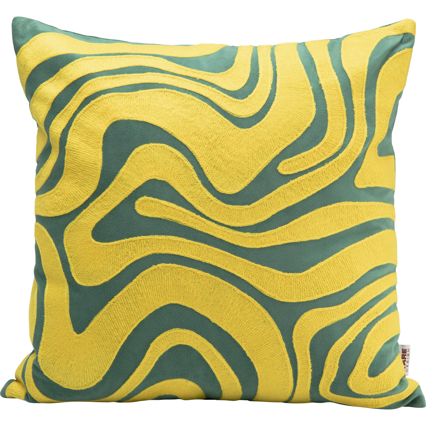 Подушка Electric Feeling Yellow 45x45cm KARE 57955