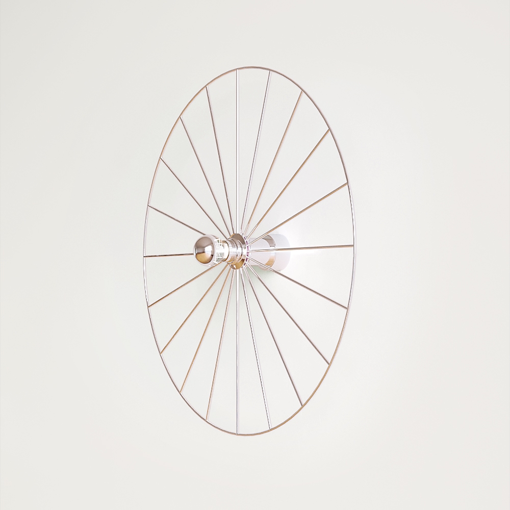 Бра Wheel 60 cm хром + цоколь 15 cm хром Aromas del Campo