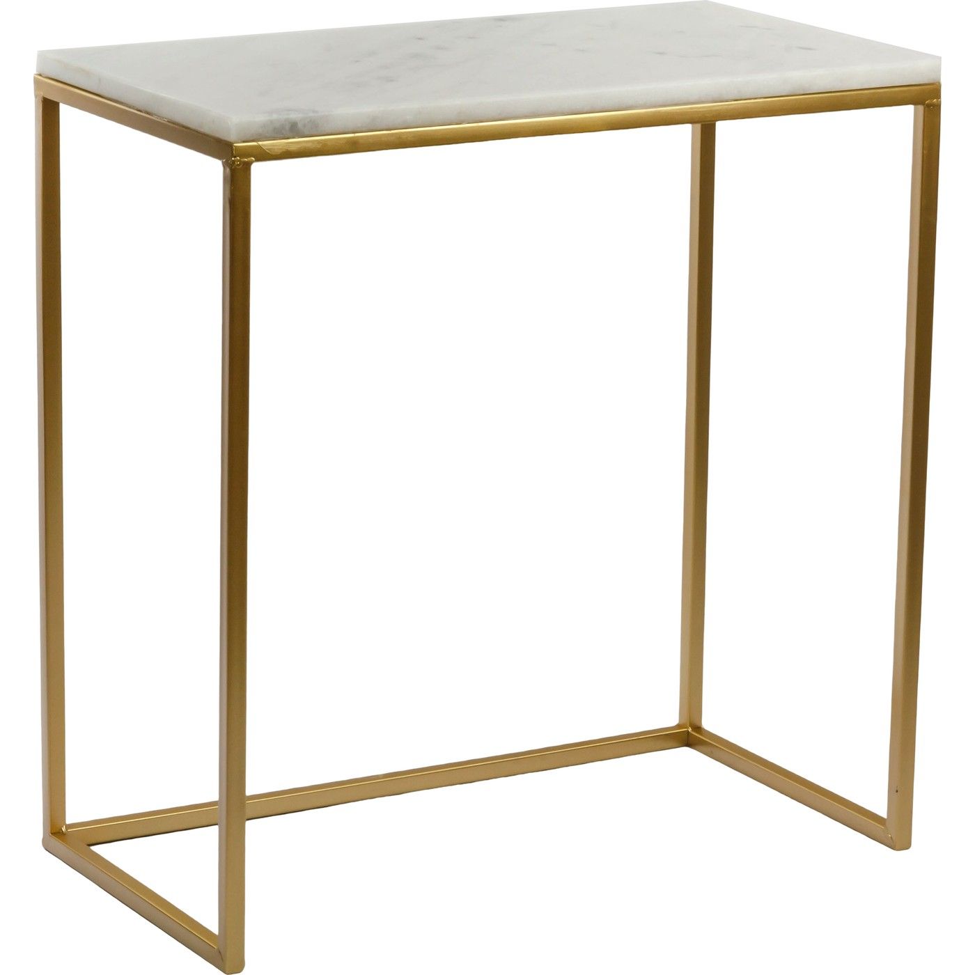 Столик приставной с белым мрамором Glasar 54-022