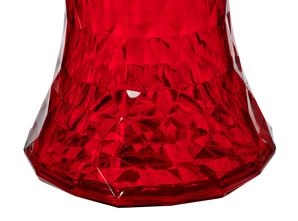 Стул-пуф Stone прозрачный красный Bradex Home FR 0203