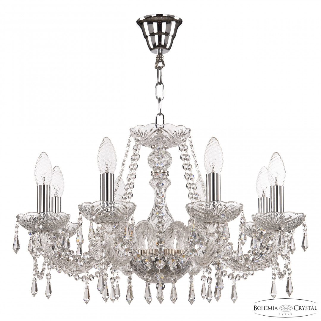 Люстра хрустальная 104/8/195 Ni Bohemia Ivele Crystal