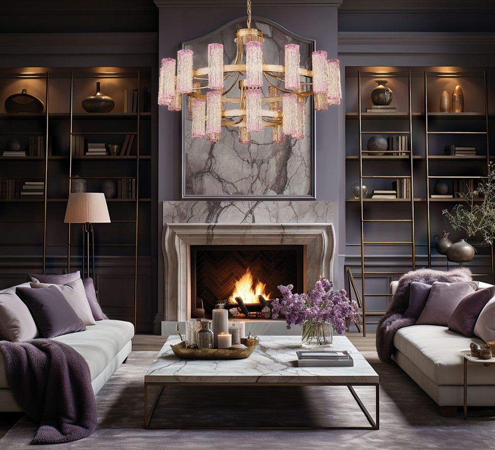 Люстра подвесная Fluorite FL1090-24P