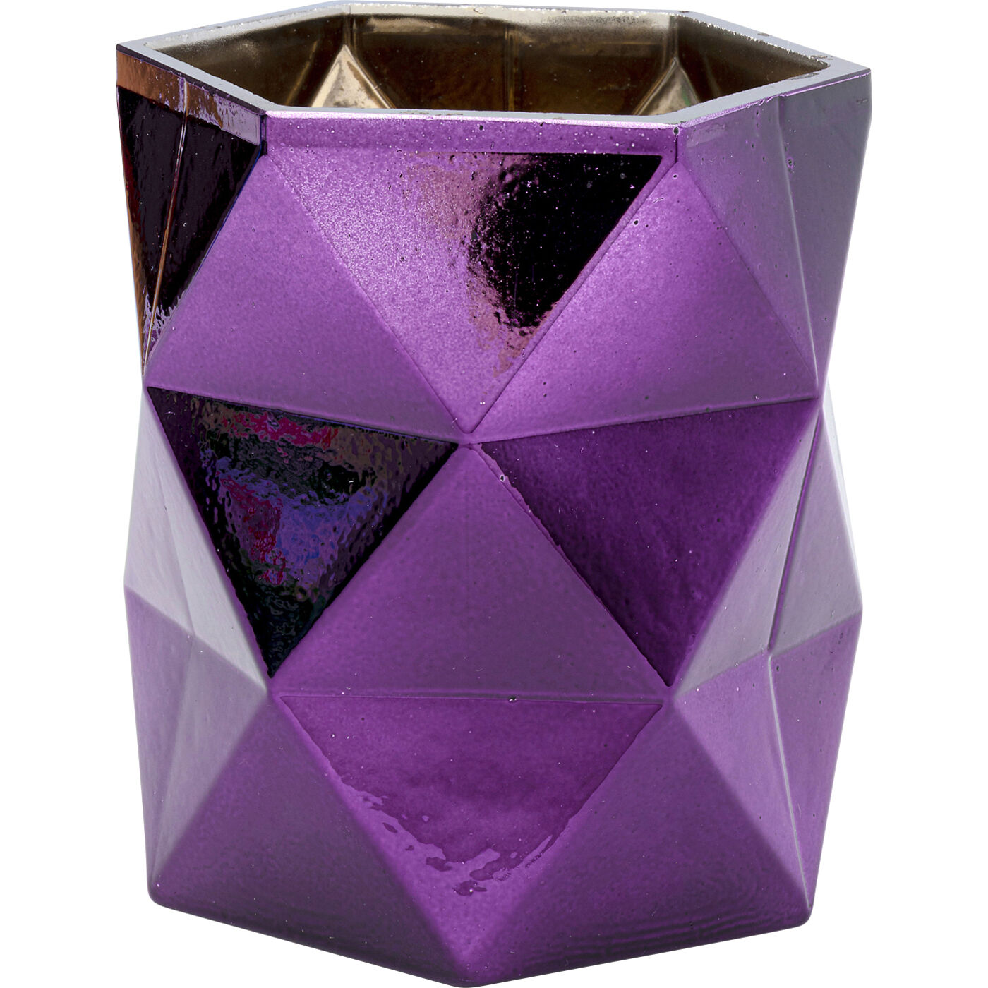 Подсвечник Rhomb Purple 11 см KARE 51642