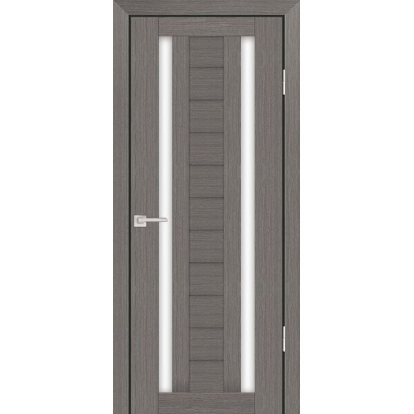 Межкомнатная дверь Graf PS-15 белый сатинат Грей Мелинга (2000 х 900)