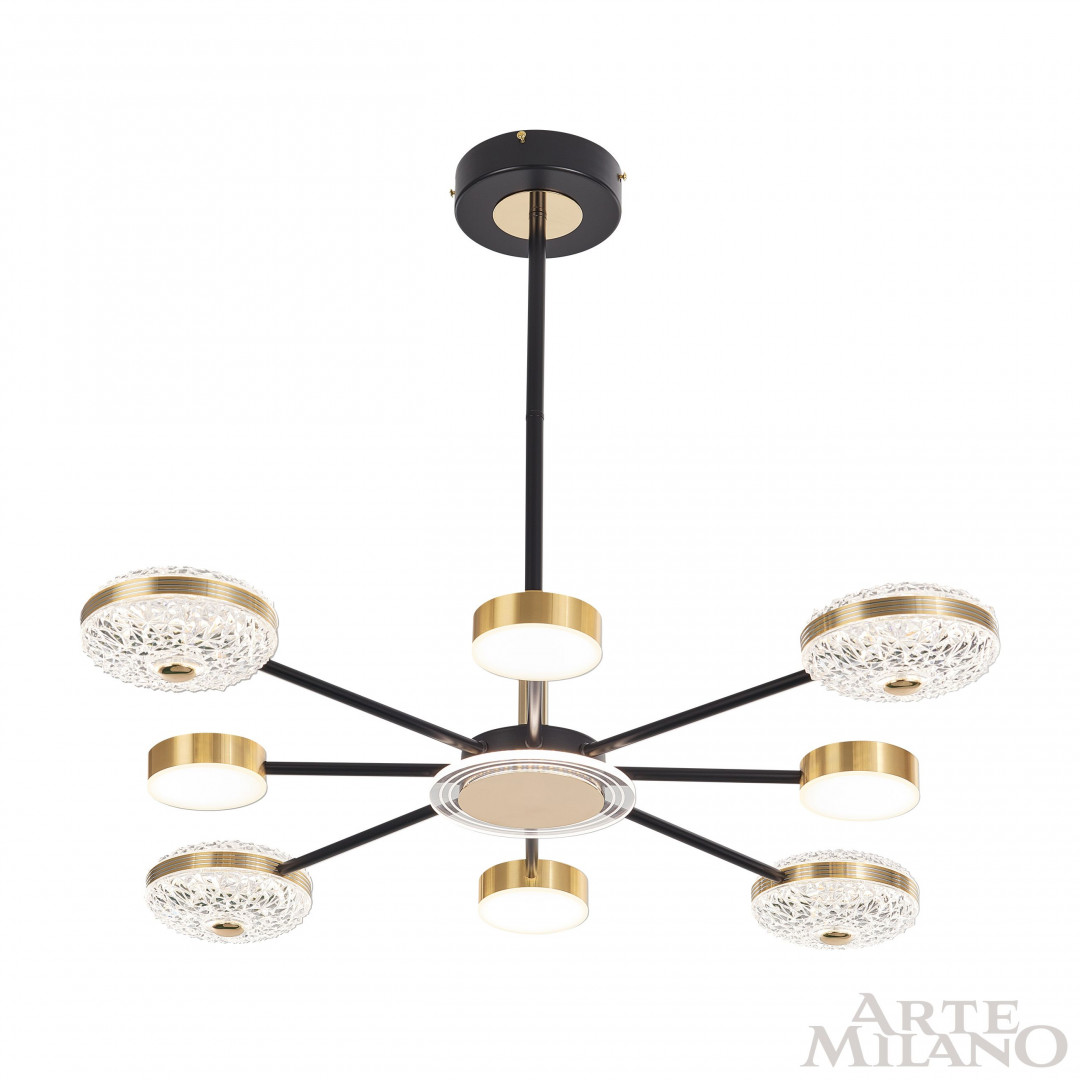 Люстра светодиодная 272069/8 BK/GD Arte Milano