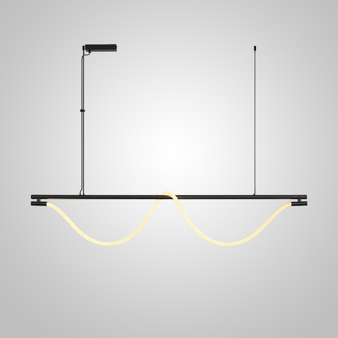 Реечный, рядный светильник GLORIFY OPTIC LUX LONG L150 Black by ImperiumLoft